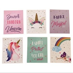 NEW Unicorn Wall Art | Set of 6